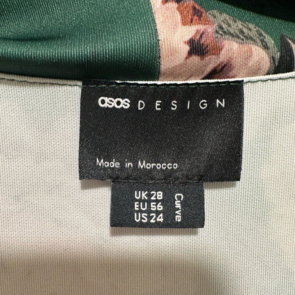 Asos Design Curve Puff Sleeve Tux Midi Dress In T… - image 5